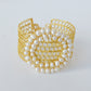 Brazalete Medallon de Perlas